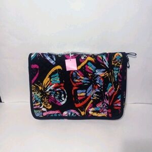 Vera Bradley Dark Blue Bag with Pink and White Dots